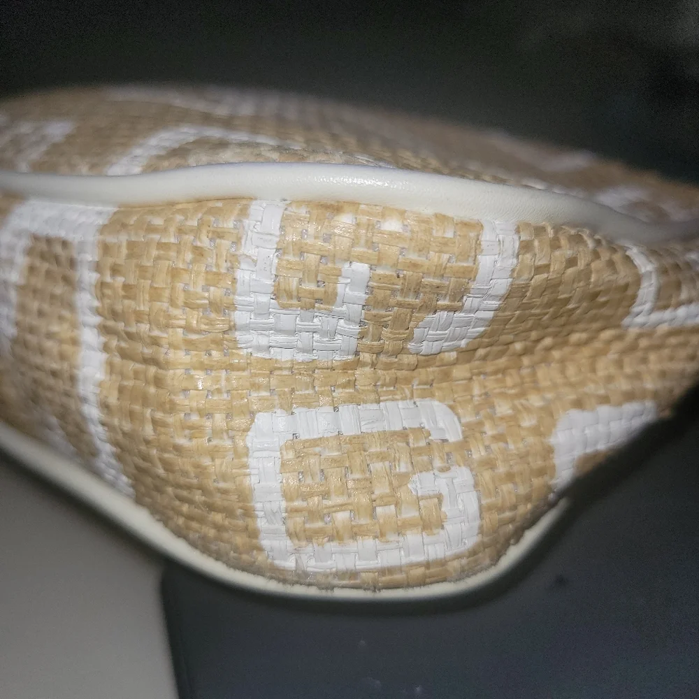 GUESS Y2K Natural Jute Purse